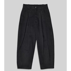 Like New Monitaly Ekusy Black Pleated Cotton Ripstop Trousers size 32